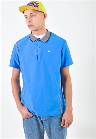 VINTAGE NIKE POLO SHIRT IN BLUE
