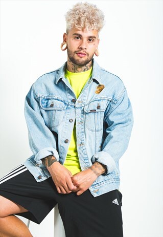 VINTAGE 80S ORIGINAL LEE BASIC DENIM JACKET/ S6730
