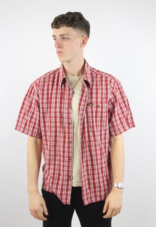 VINTAGE WRANGLER CHECK RED SHIRT