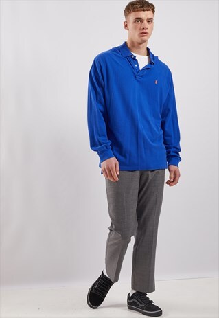 VINTAGE RALPH LAUREN LONG SLEEVE POLO TOP