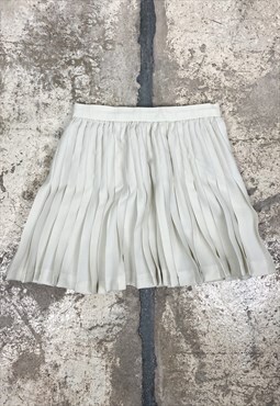 Pleated skirt off white