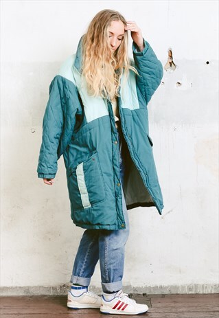 VINTAGE 80S OVERSIZED PUFFER COAT