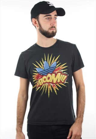 VINTAGE ADIDAS ORIGINALS GRAPHIC PRINT T SHIRT