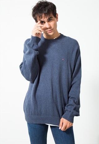 VINTAGE 80S TOMMY HILFIGER KNIT JUMPER / S209