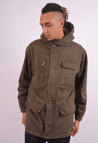 VINTAGE TIMBERLAND PARKA JACKET KHAKI