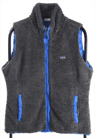 VINTAGE PATAGONIA REVERSIBLE FLEECE GILET IN BLUE / GREY