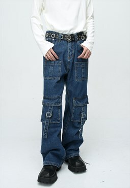 Men's Cargo jeans with multi-pocket design AW VOL.2