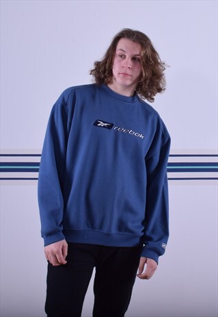 BLUE REEBOK SWEATSHIRT