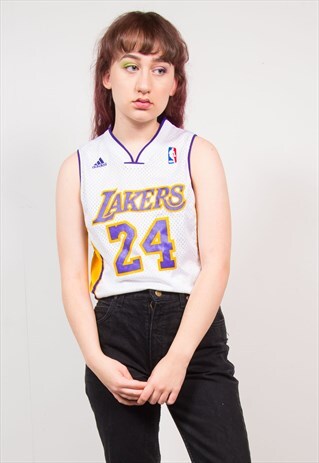 ADIDAS VINTAGE 90'S LAKERS NBA BASKETBALL VEST TOP
