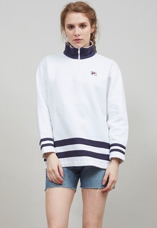 VINTAGE 90'S OVERSIZED NAUTICAL FILA SWEATER