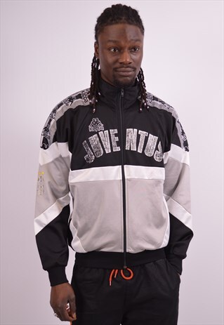 KAPPA MENS VINTAGE JUVENTUS FC TRACKSUIT TOP JACKET MEDIUM M