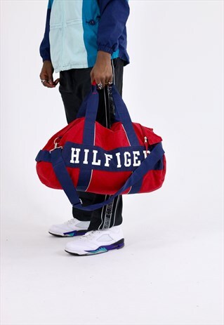 RARE VINTAGE TOMMY HILFIGER DUFFLE WEEKEND BAG
