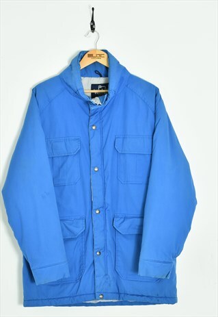 VINTAGE WOOLRICH COAT BLUE XXLARGE