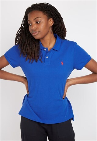 VINTAGE BLUE RALPH LAUREN POLO SHIRT