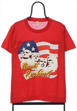 Vintage 90s Mt Rushmore Graphic Single Stitch TShirt Womens
