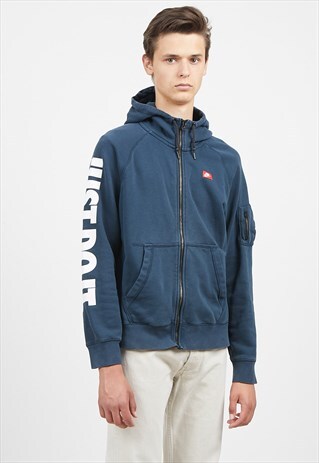 VINTAGE BLUE NIKE ZIP HOODIE TRACK JACKET
