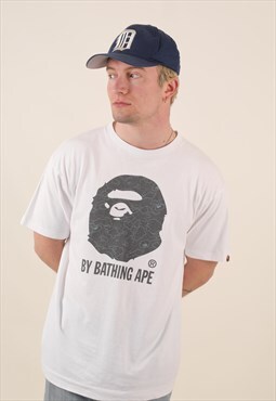 RARE 2003 A Bathing Ape x Kaws BAPE head tshirt 