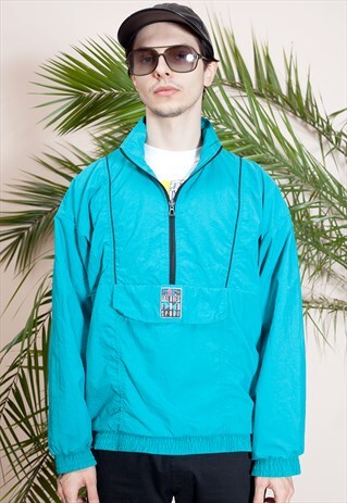 UNIQUE VINTAGE SHELL JACKET WITH FROM THE 80S