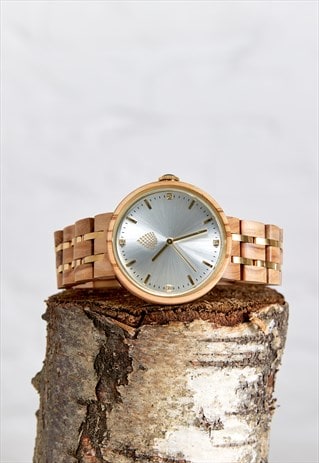 The Teak - Handmade Recycled Wood Wristwatch