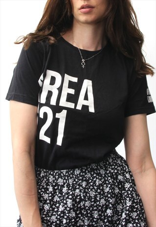 COTTON CASUAL T-SHIRTS WHITE PHRASES PRINTED TOP STREET WEAR