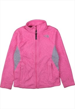 Vintage 90's The North Face Fleece Jumper Full Zip Up Pink