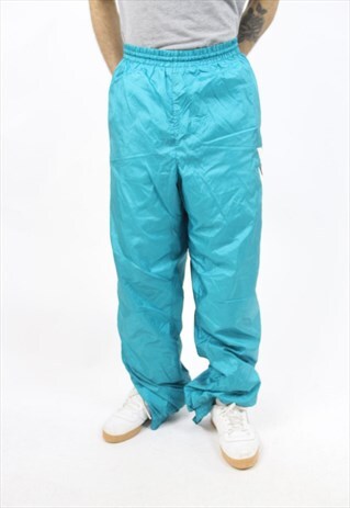 VINTAGE ADIDAS 90'S TURQUOISE SHELL BOTTOMS