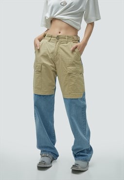 Women's Patchwork Design Jeans S VOL.4