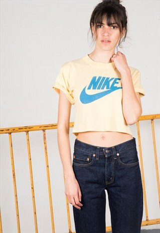 VINTAGE 80S REEBOK CROP TOP /AVELINASREWORKS/ S0011