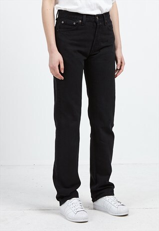 VINTAGE BLACK LEVI'S 501 FIT DENIM JEANS