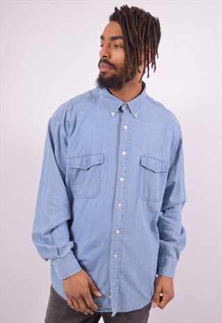 VINTAGE DENIM SHIRT BLUE