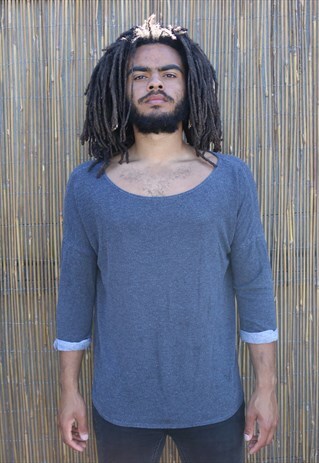 RARE WIDE NECK LONG SLEEVE T