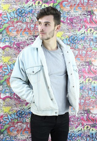 LEVI'S 80S SHERPA FLEECE LINED VINTAGE DENIM JACKET. UNISEX