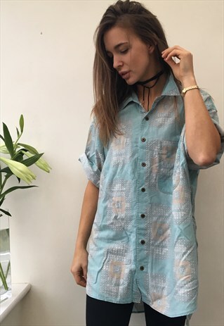 CRAZY PATTERN OVERSIZED RETRO VINTAGE UNISEX FESTIVAL SHIRT