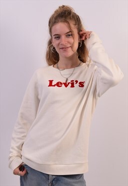Vintage Levi's Sweatshirt Jumper White