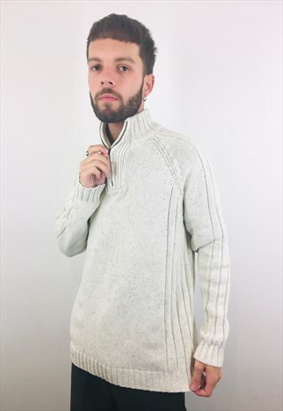 VINTAGE 90S CREAM SWEATER JUMPER