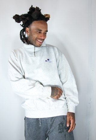 CHAMPION GREY VINTAGE SWEATER
