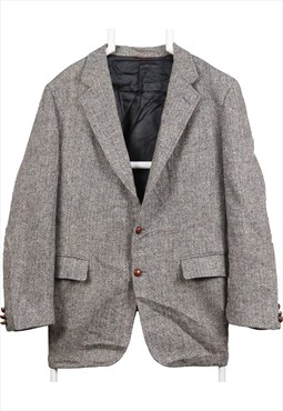 Harris Tweed 90's Tweed Wool Jacket Button Up Long Sleeve Bl