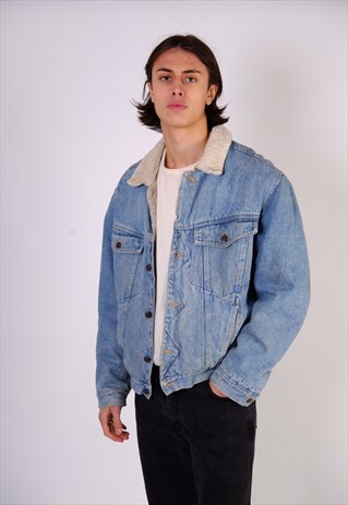 VINTAGE KINGSLEY SHERPA WOOL DENIM JACKET