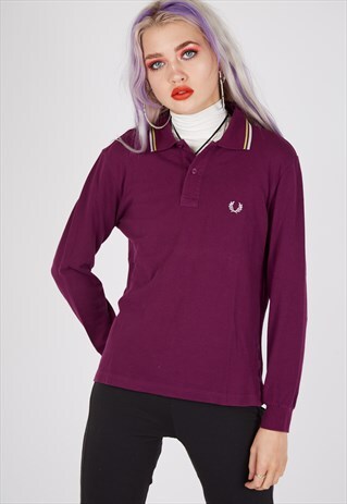 VINTAGE FRED PERRY LONG SLEEVE POLO SHIRT