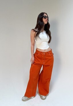 Rerock 90s Orange Oversized Skater Jean
