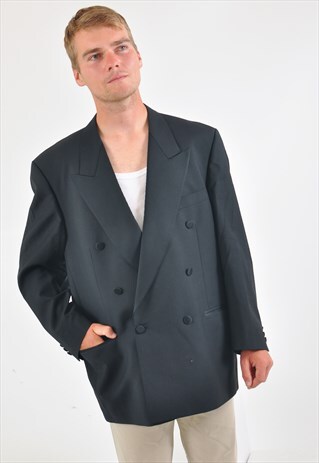VINTAGE 90'S SUIT JACKET IN BLACK