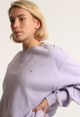 VINTAGE CHAMPION EMBROIDERED LOGO SWEATSHIRT
