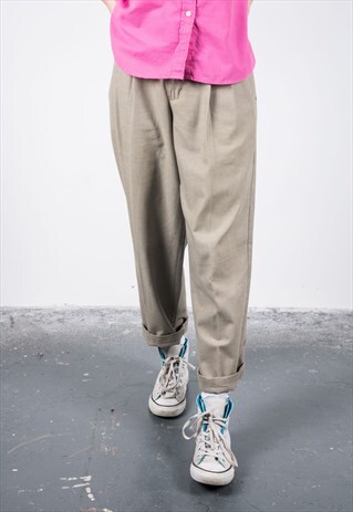DOCKERS VINTAGE 1980S BEIGE TROUSERS