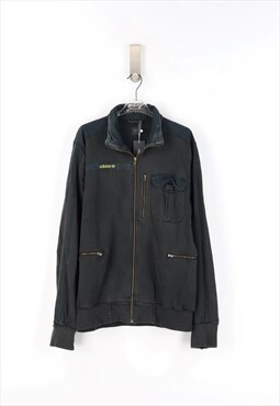 Adidas Vintage 90's Zip Sweatshirt in Black  - M