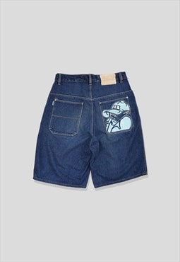 Vintage 90s SOHK Embroidered Denim Shorts