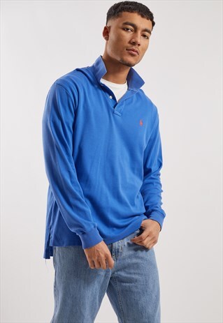 VINTAGE RALPH LAUREN LONG SLEEVE POLO TOP