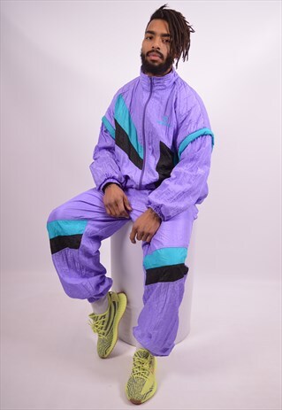 SERGIO TACCHINI MENS VINTAGE FULL TRACKSUIT LARGE MULTI 90S