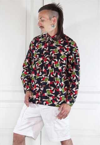 RARE VINTAGE MOSCHINO PINOCCHIO CORDUROY SHIRT