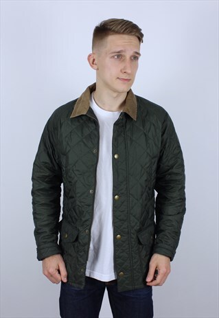 VINTAGE MENS BARBOUR CANTERDALE QUILT JACKET