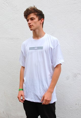 G&G UNISEX WHITE/FOREST GREEN LINO TEE
